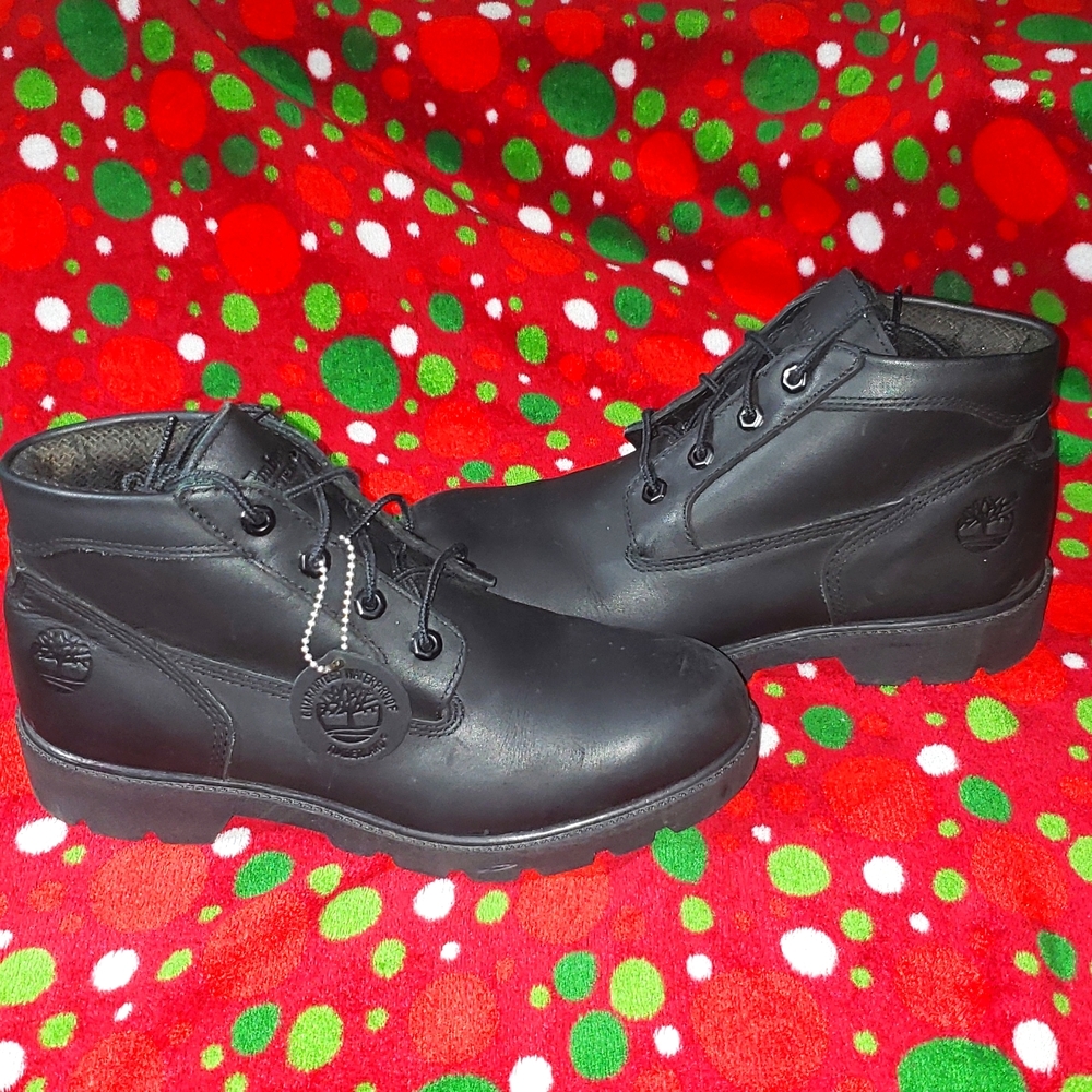 Timberland Black premium genuine leather waterproof and oil resistant size:8